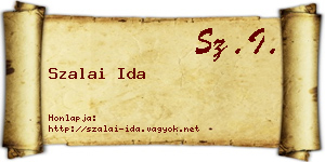 Szalai Ida névjegykártya